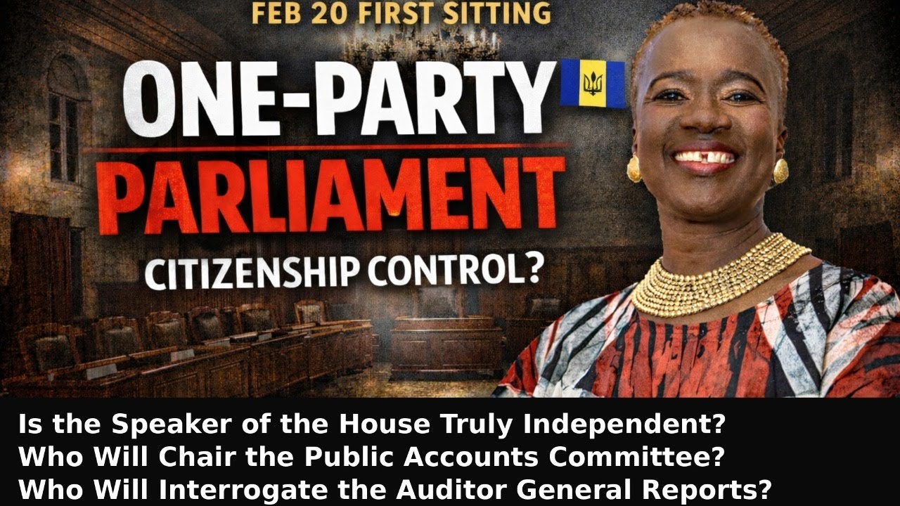 B'DOS FIRST SITTING ONE-PARTY PARLIAMENT-WHO CHECKS THE POWER?