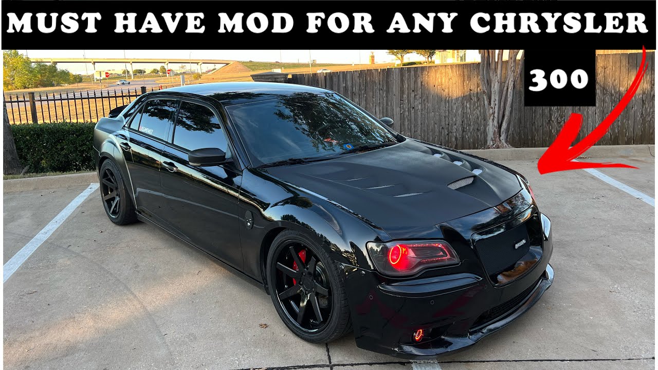 INSTALLING Amerihood Chrysler 300 VIP Style Hood (Viper Style)
