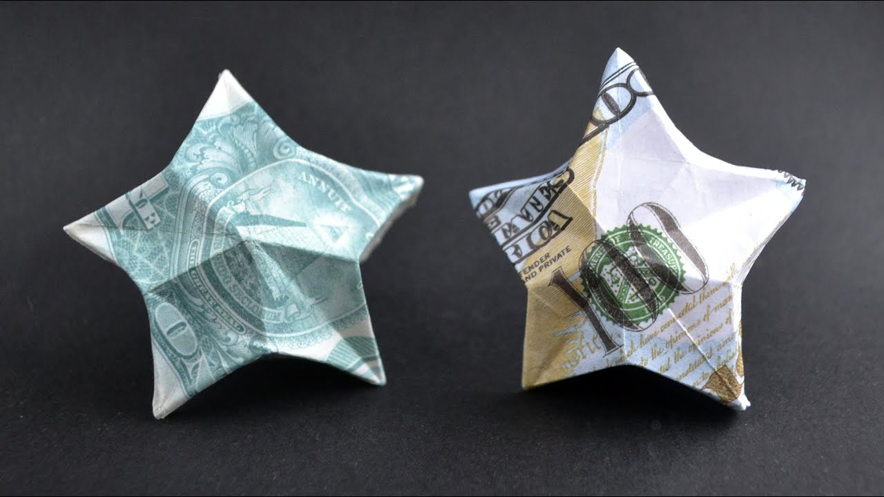 My MONEY STAR WHICH CAN STAND | Dollar Origami Idea | Moneygami | Tutorial DIY by NProkuda