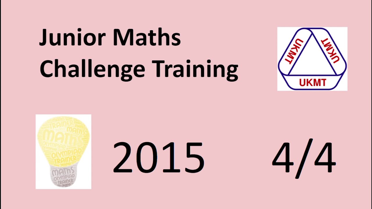 UKMT Junior Maths Challenge 2015 | Q21 to 25 explained