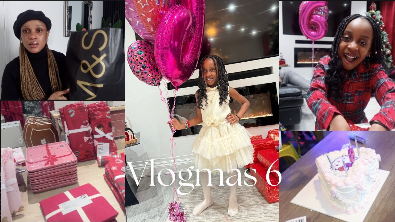 Toddler take over Vlogmas...so confident! | M&S Christmas haul, Bday party, our morning...
