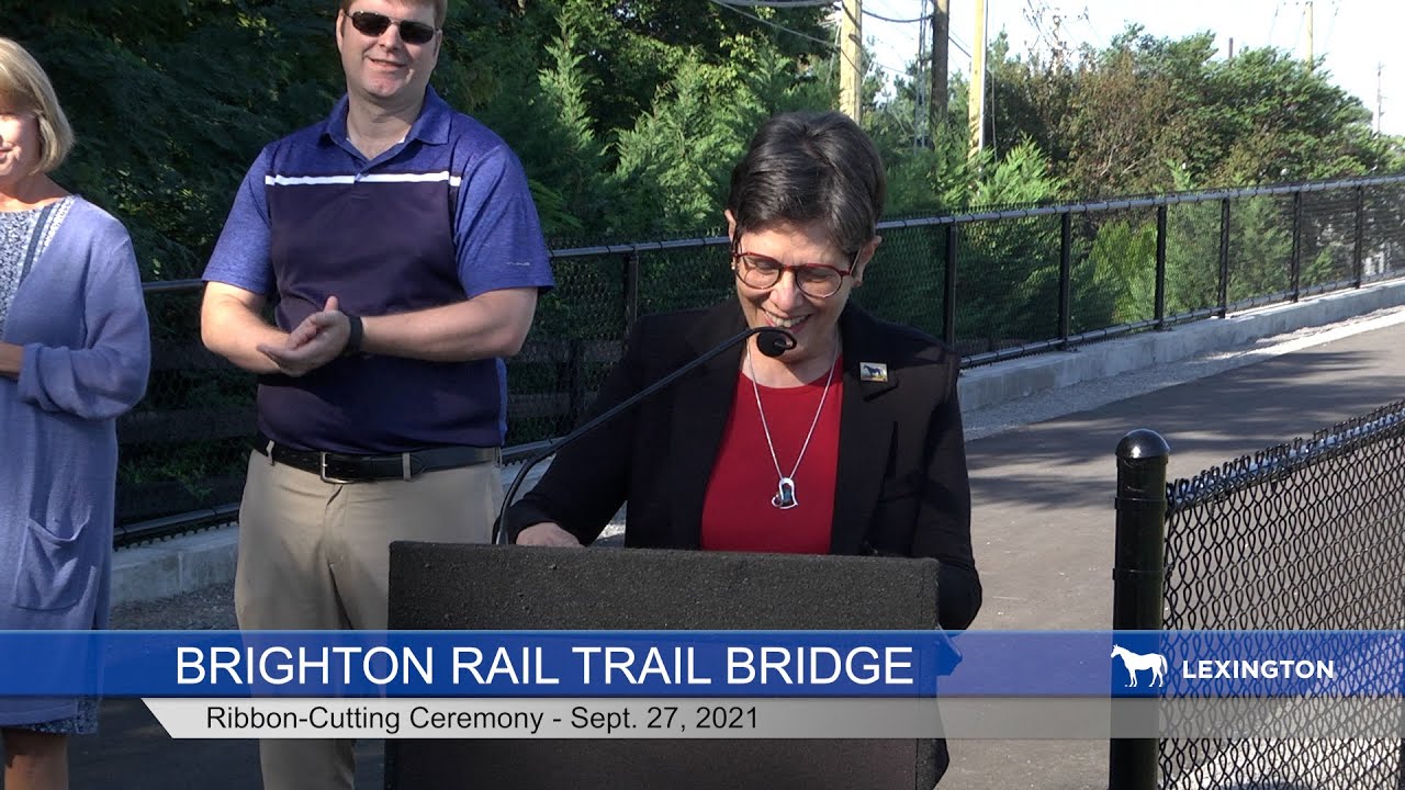 Brighton Rail Trail Bridge Ribbon-Cutting - Press Conference (Sept 27, 2021)