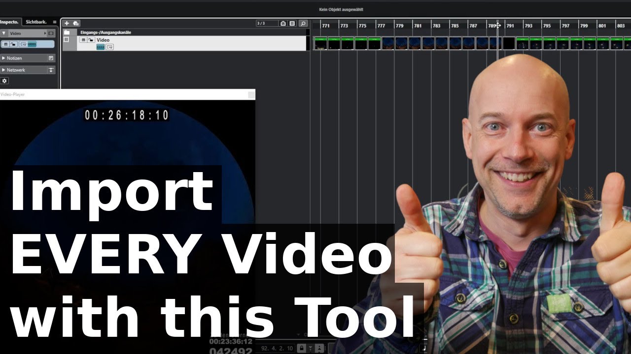 How to import every video into Cubase