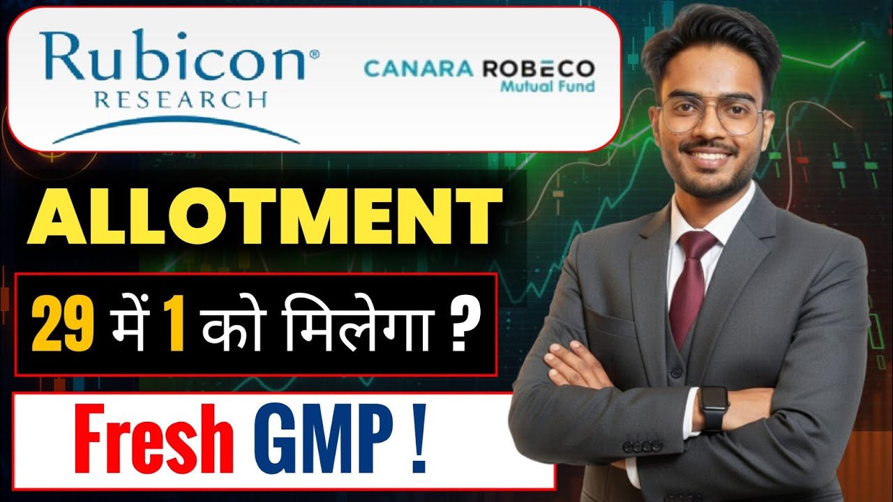Rubicon Research IPO Allotment Chances | Canara Robeco IPO Allotment Chances | GMP Today
