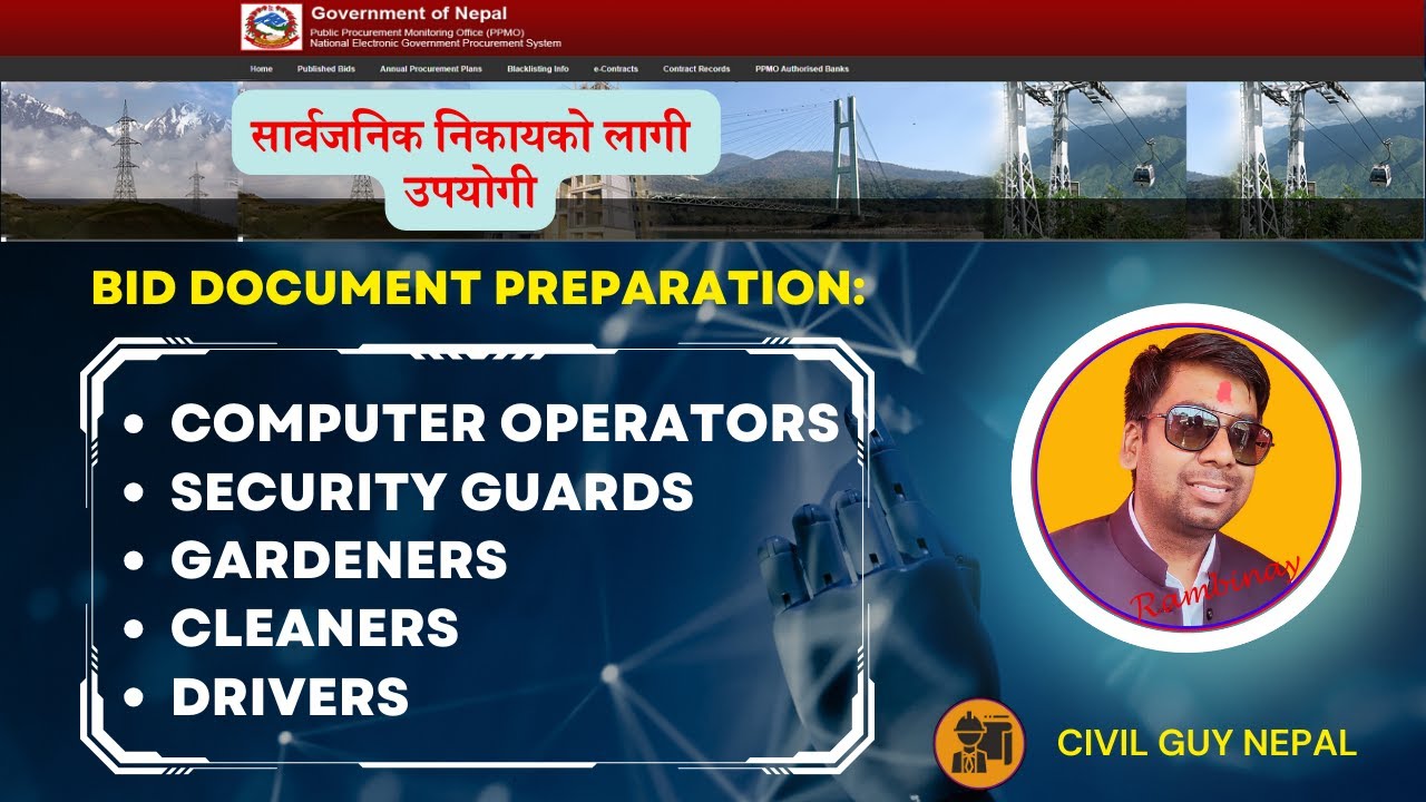 Bid Document Preparation for Other Services |Security Guards |Cleaners |Gardeners |Drivers| VIDEO#23