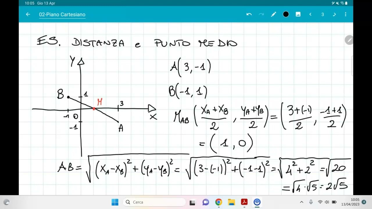 02 Piano Cartesiano - Punto medio ed esercizi
