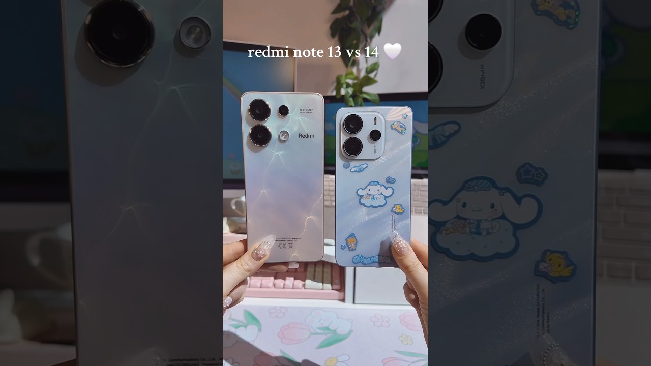 Redmi note 13 vs. 14. Which do you prefer? #cutephone #redmi #redminote14 #redmimobile