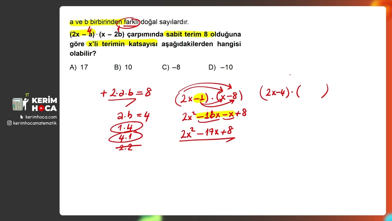 LGS Cebirsel İfadeler ve Özdeşlikler MEB Soruları 20260311 174622