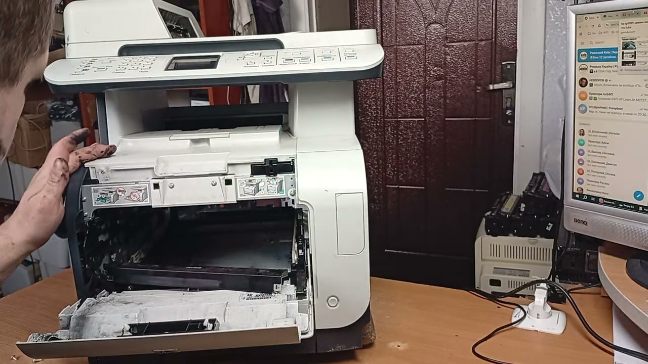 HP Color LaseJet CM2320/CP2025 замена ленты переноса