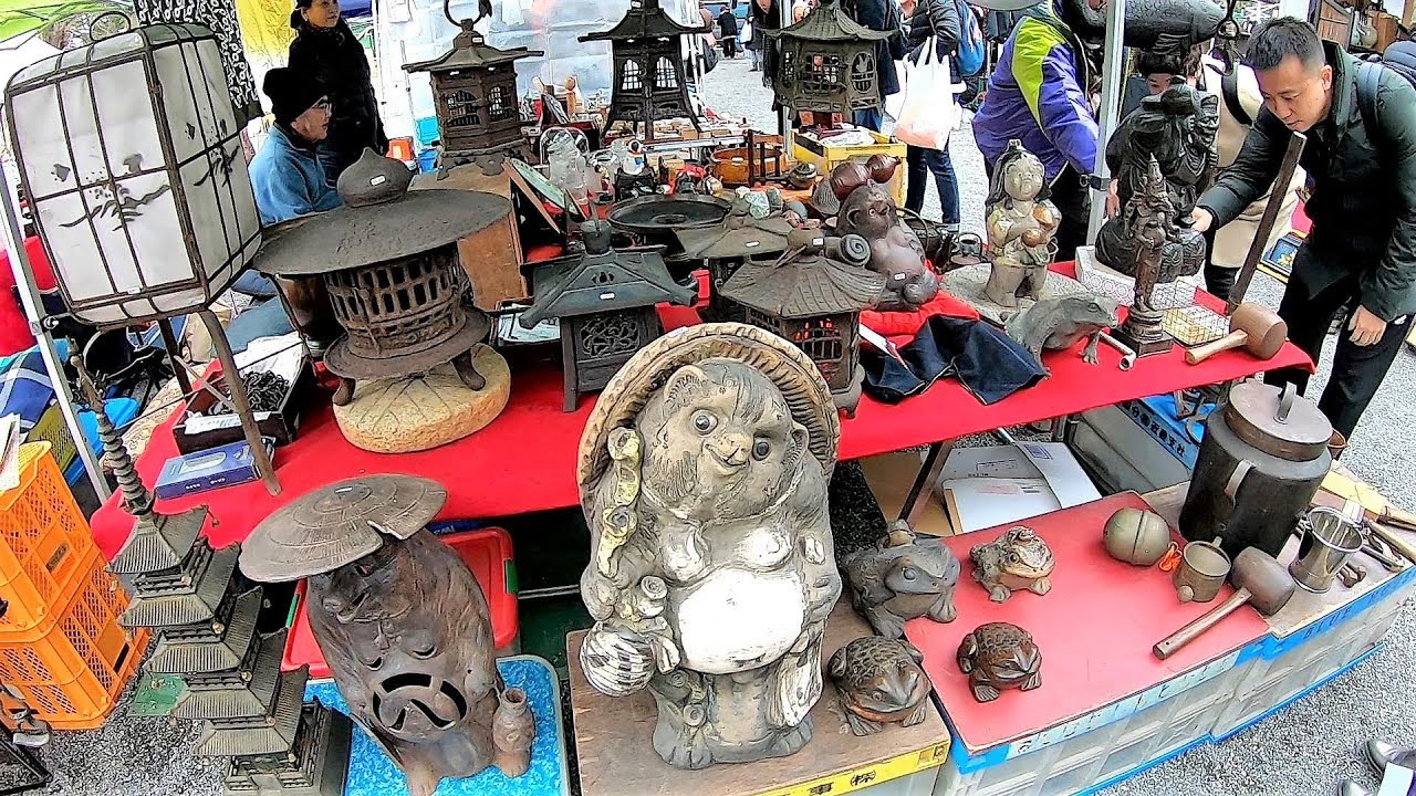 Japan Walking #28 Kyoto Toji Temple Antique Market 21/02/2019