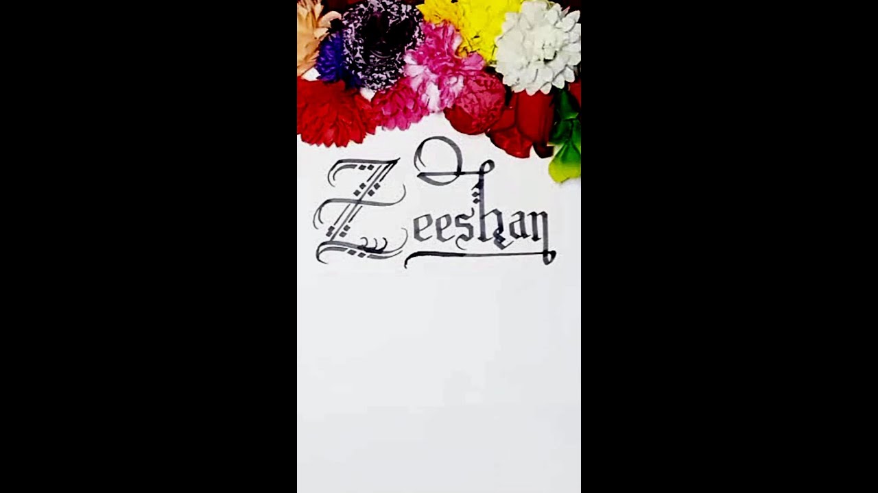 ZEESHAN Name Status Calligraphy║ 