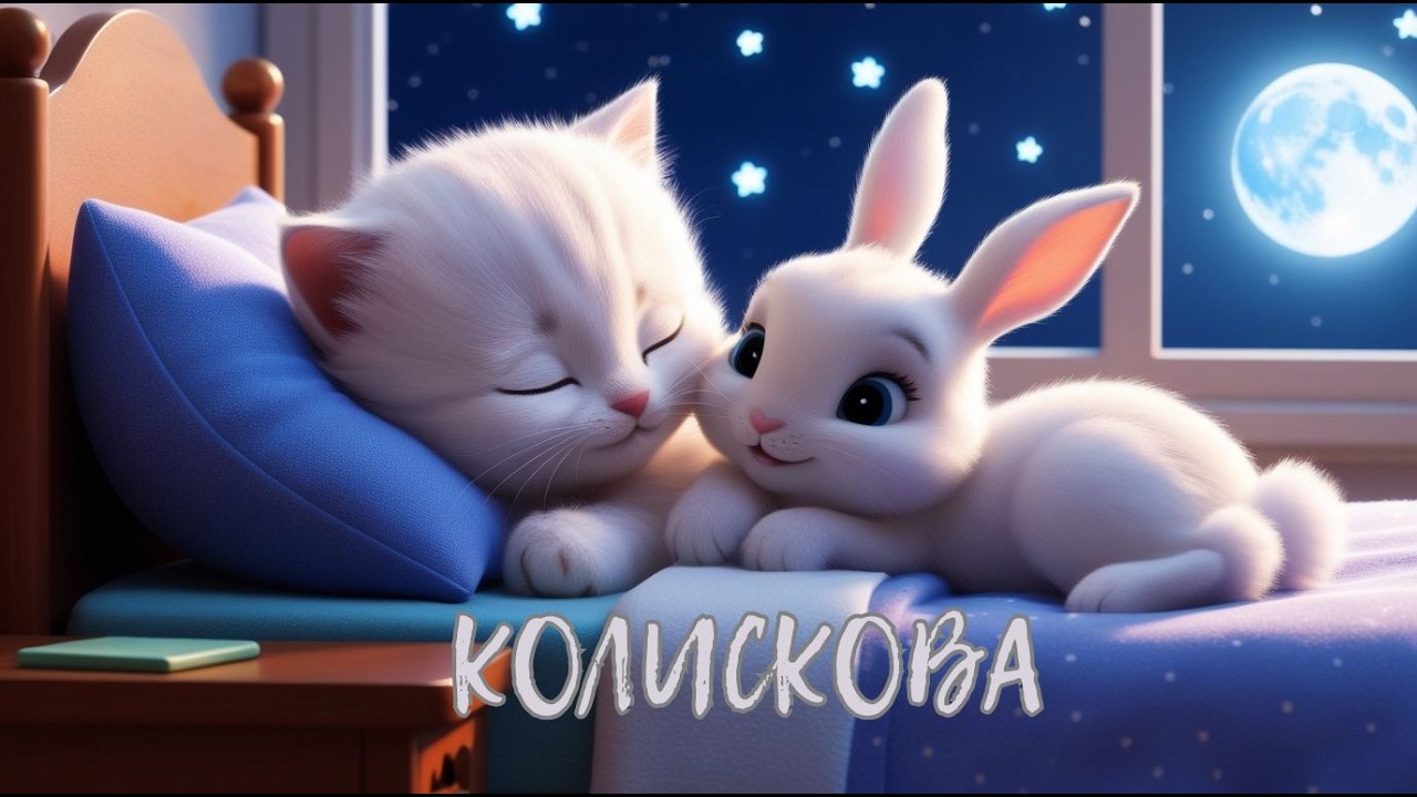 🌙🐰 Маленька Кіса-Кіса та зайчик вирушають у світ снів! ✨