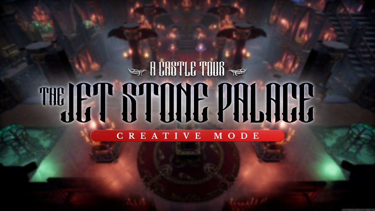 V Rising Castle Tour - The Jet Stone Palace - Creative Mode - 1.0 Update