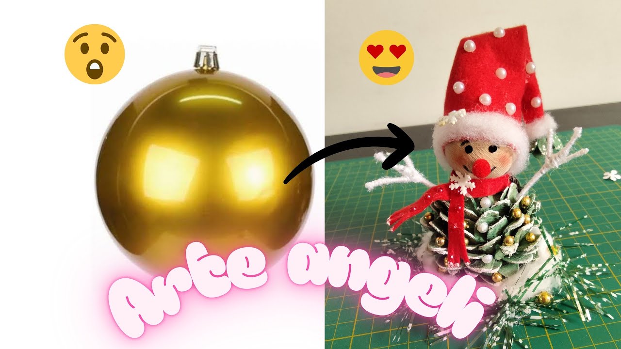 Como fazer um boneco fofo de neve para 2026☃️ DIY⛄com caixa de ovos.♻️