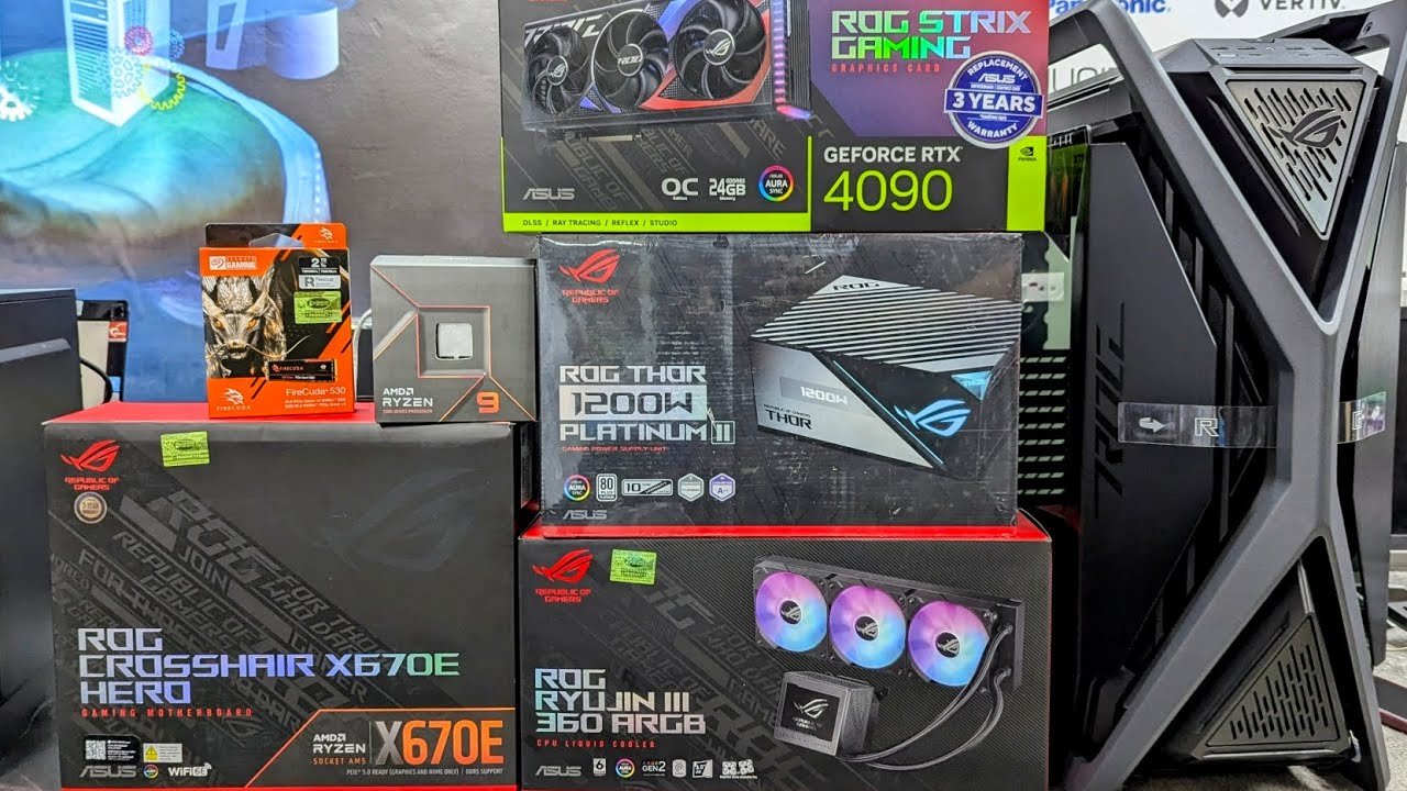 BEST PC BUILD BD 2024 ASUS ROG X670E AMD 9 7950X3D ROG RTX4090 Step to Step assembly
