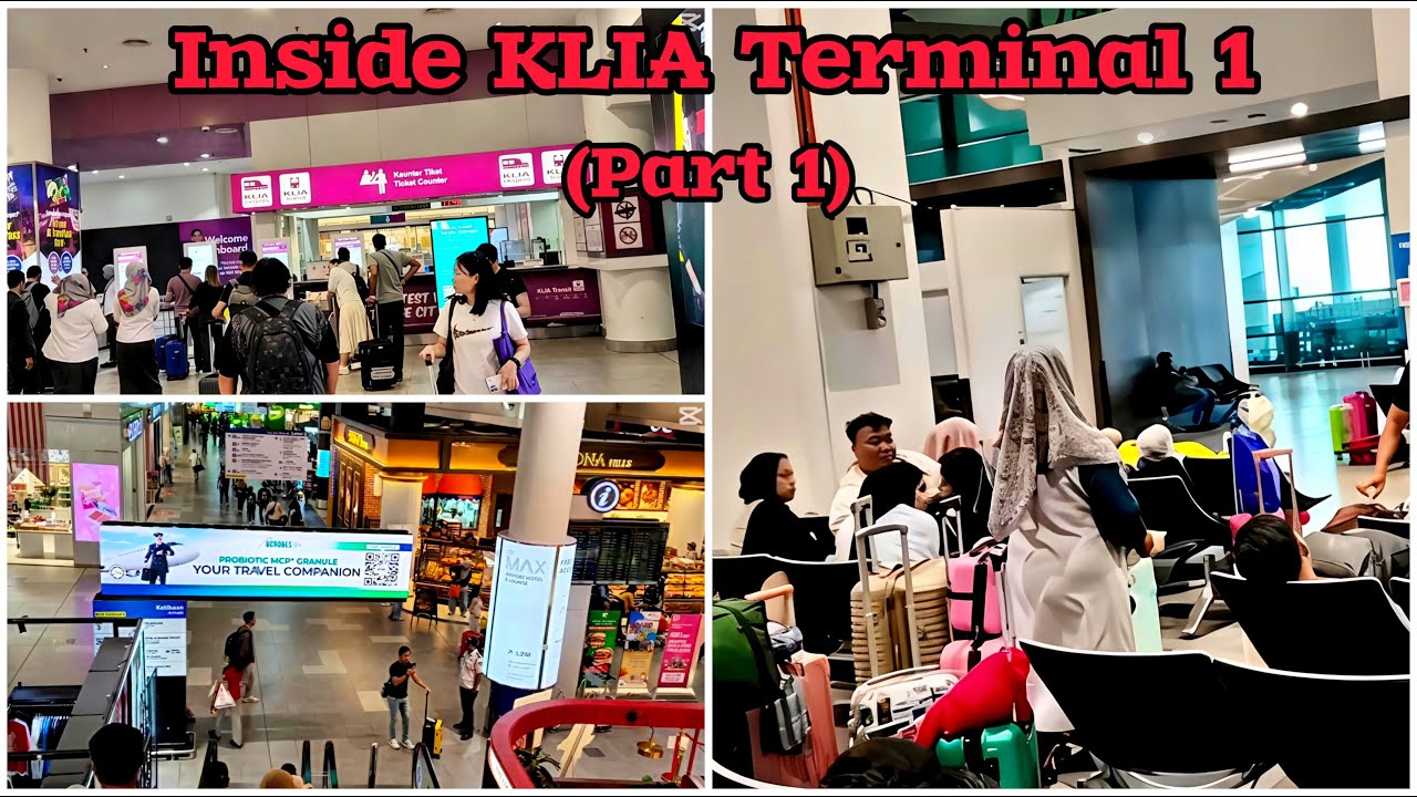 Kuala Lumpur International Airport (KLIA) Terminal 1 | Full Airport Tour 🇲🇾✈️ | Part 1| Noor e Azal