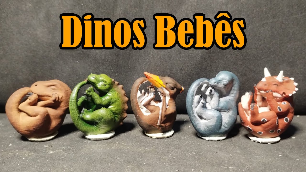 Comprei bebês dinossauros de impressão 3D - Miniaturas de Impressas 3D 