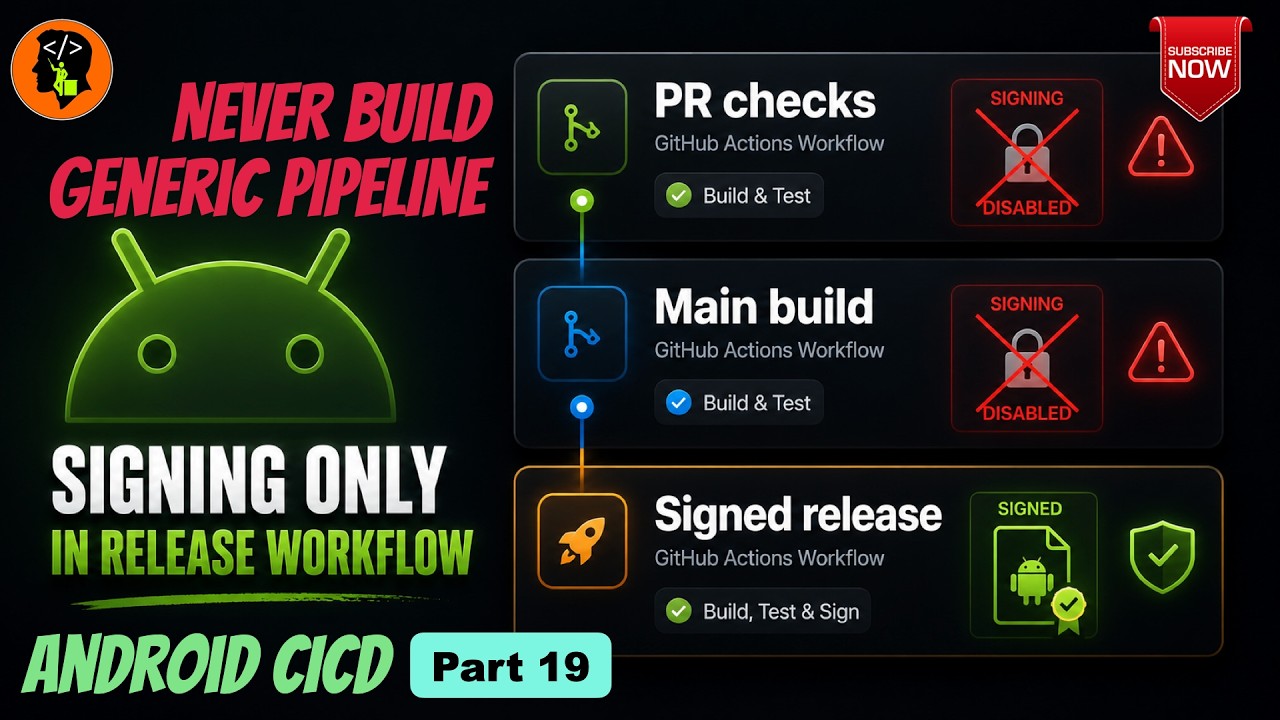 Конвейеры CI/CD для Android, которые вам действительно нужны для PR, Main и Release | Android CI/...