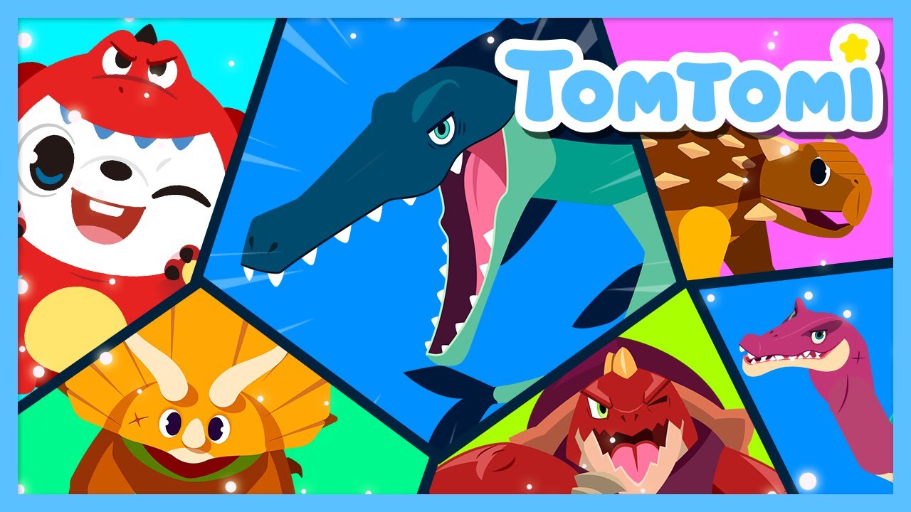 ¡Que se reúnan los dinosaurios más geniales! 🦖✨ | Canciones de dinosaurios #TOMTOMI en español