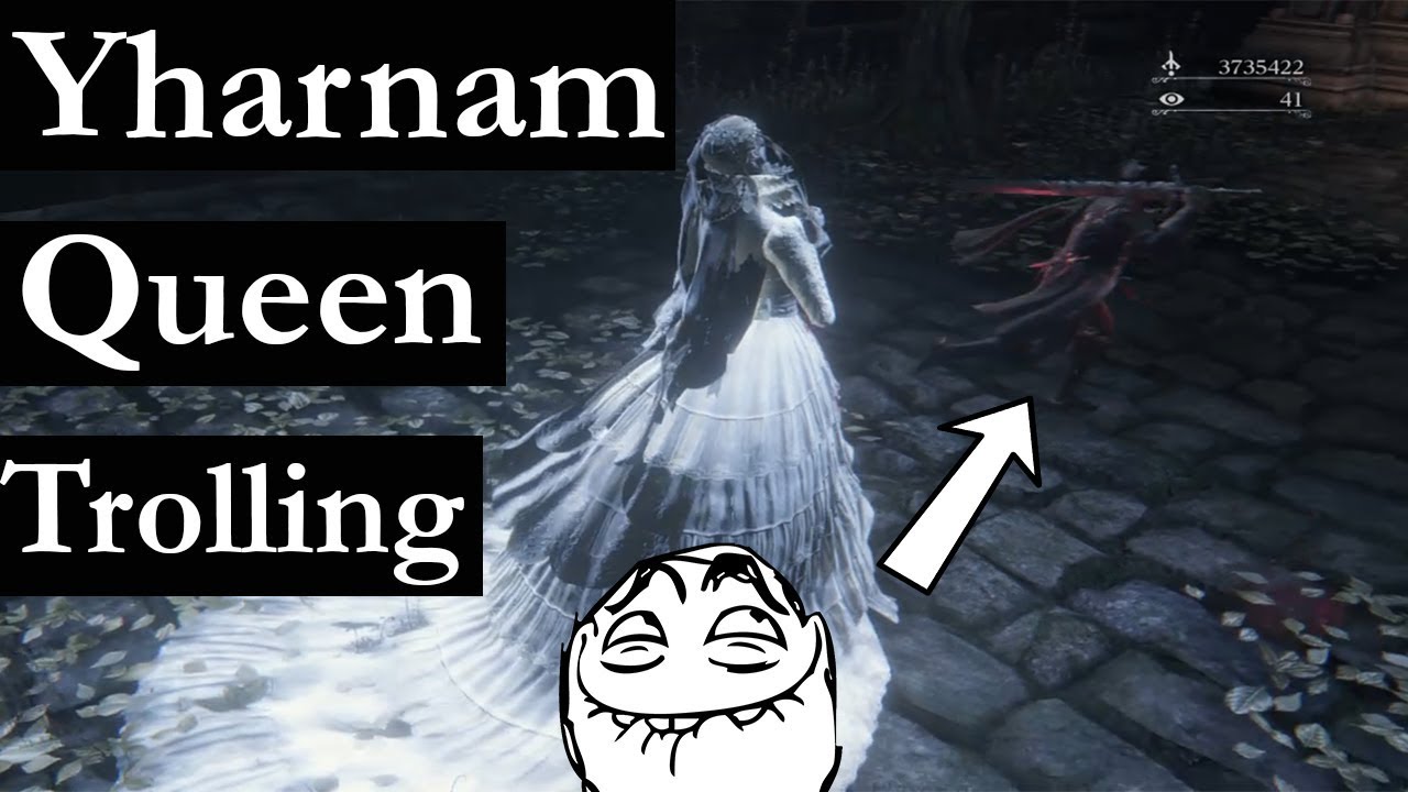 Bloodborne: Hiding under Yharnam Queen Skirt