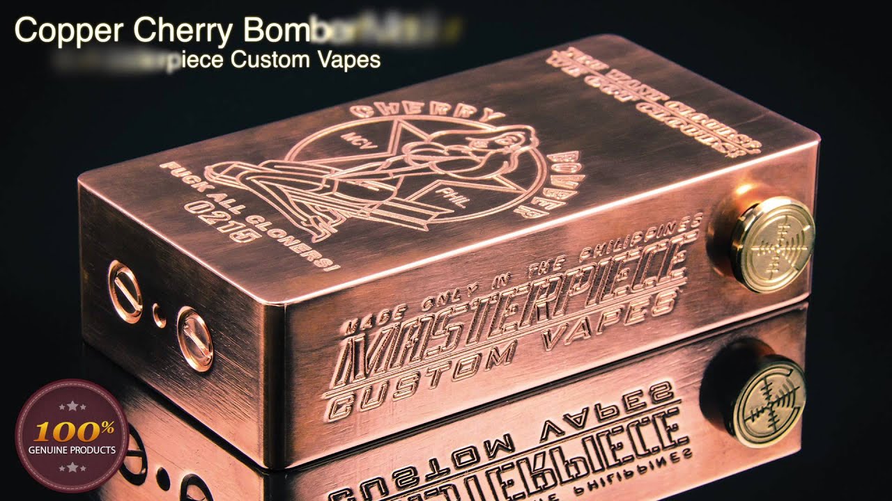 Solid copper Cherry Bomb from Masterpiece Custom Vapes