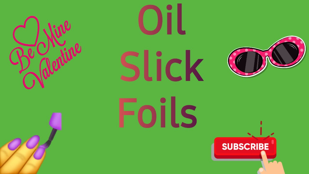 Oil Slick Nail Art/ Foil/ Amazon Shopping #justnailedit #foils #nailart  