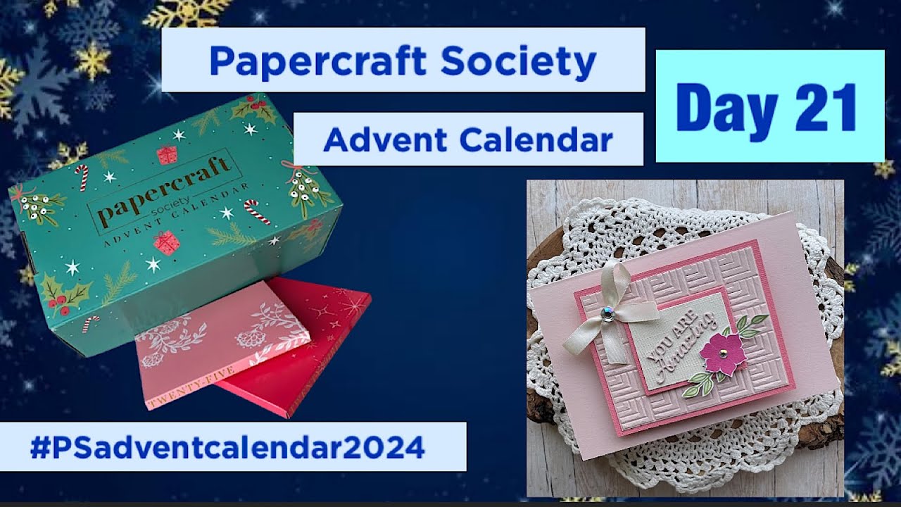 Papercraft Society Advent Calendar DAY 21 - Raised Panel card