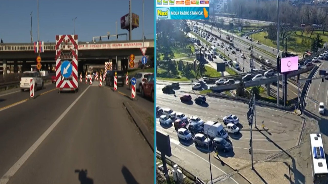 KILOMETARSKE KOLONE od Konjarnika ka Autokomandi! Evo koje trake su zatvorene zbog radova