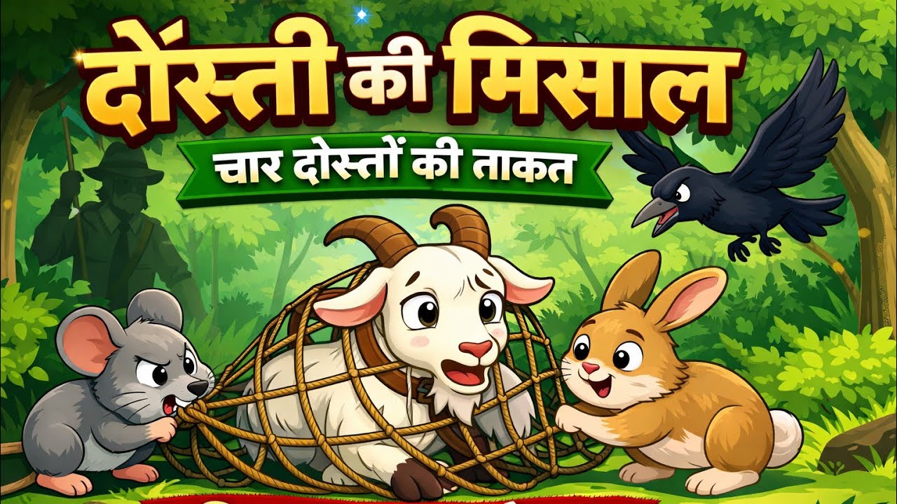एक सच्ची दोस्ती की कहानी // Panchatantra Ki Kahaniyan // Dosti Ki Kahani