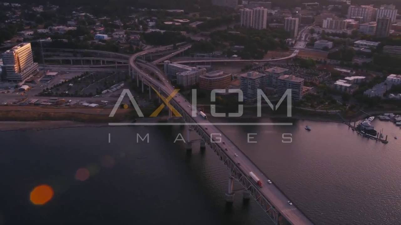 Downtown Portland Aerial Stock Footage Videos | AX54_032