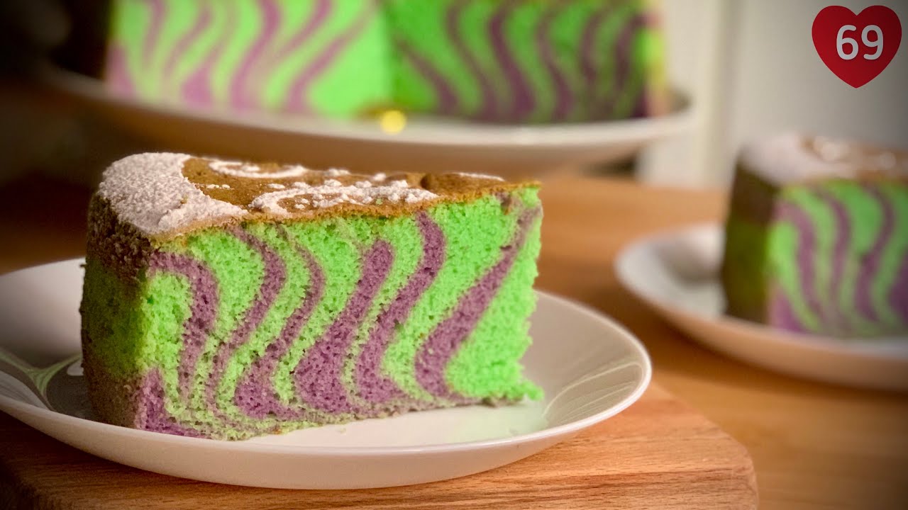 UBE PANDAN Chiffon Cake Recipe