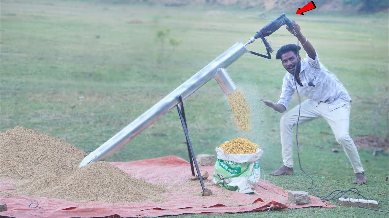 Making Screw Conveyor 💯 5 நிமிடங்கள் 50 மூட்டைகள் ஒரே ஆள்..! Sathish