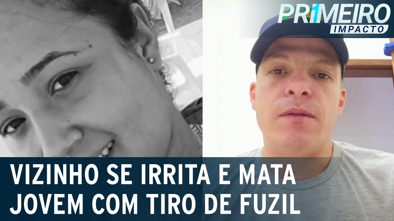 Jovem é morta com tiro de fuzil após suspeito se irritar com barulho | Primeiro Impacto (27/04/22)