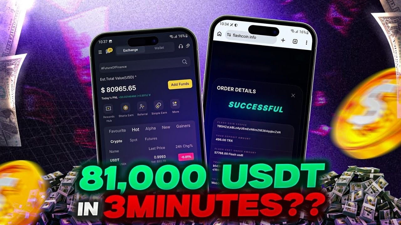 How to get flash usdt trading quotex deposit flash usdt