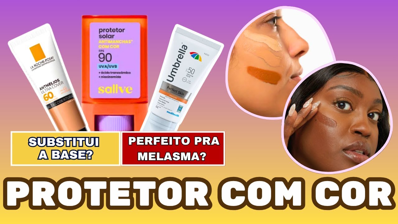 CHEGA DE DÚVIDAS! PROTETOR SOLAR COM COR como BASE na MAQUIAGEM? A VERDADE REVELADA!
