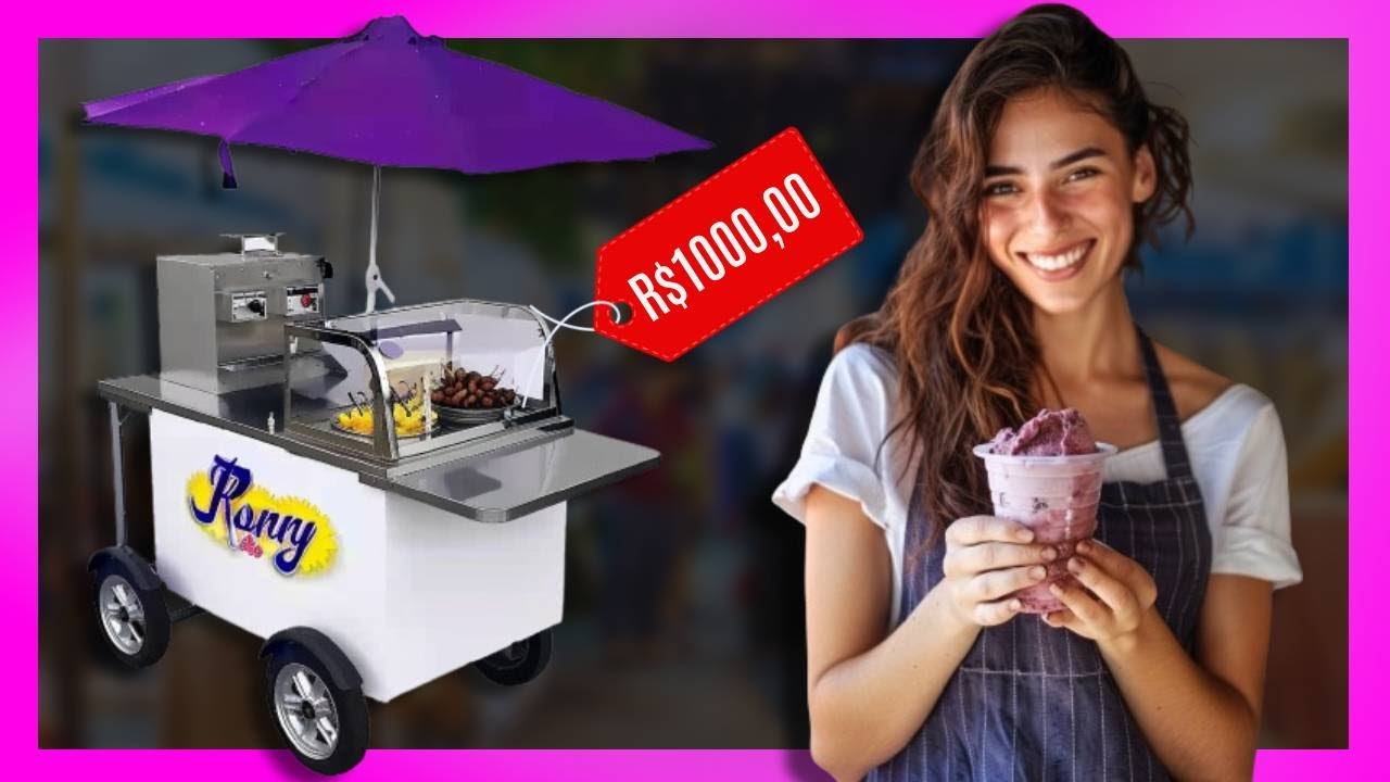 Carrinho de Açaí por MIL REAIS! É Facil Vender Açaí na Rua?