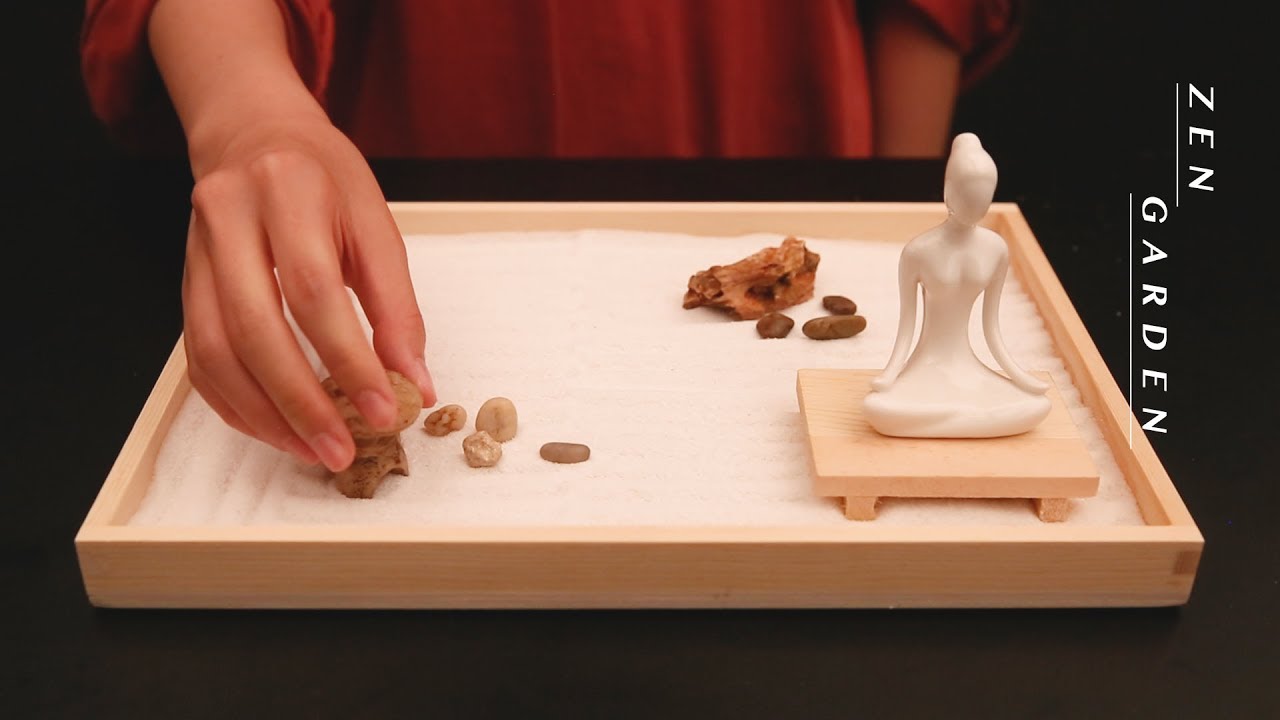 ASMR (No Talking) Zen garden  / 젠가든 (말소리 없는 영상) /sand, scraping, racking