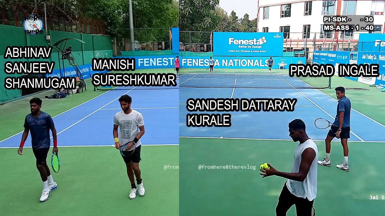Prasad-Sandesh vs Manish-Abhinav, Men's Doubles 2nd Round Fenesta Open 2025 #menstennis #fenestaopen