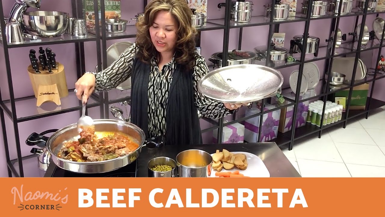 How to Cook Beef Caldereta in Saladmaster Wok! | Naomi's Corner