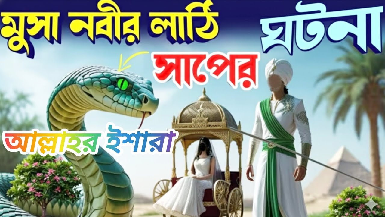 নবী মূসা (আঃ)-এর অলৌকিক জীবন কাহিনী | ফেরাউনের অন্যায় থেকে আল্লাহর কুদরতের প্রমাণ | Islamic Story