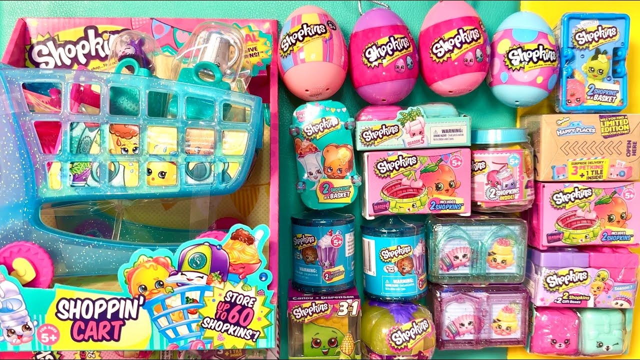 MEGA SHOPKINS HAUL 2024 Collection NEW Mystery blind toys Surprise Baskets - ASMR