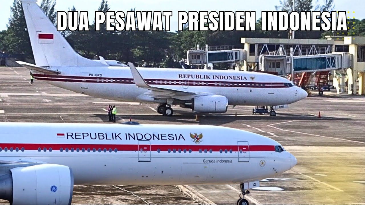 Intip Penampakan Dua Pesawat Presiden Prabowo Subianto Saat Kunjungan Kerja