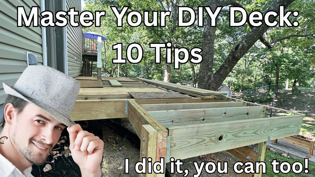 Ten DIY Deck Building Tips Guide #deckbuilding #diy #homeimprovement #backyardprojects #diyproject
