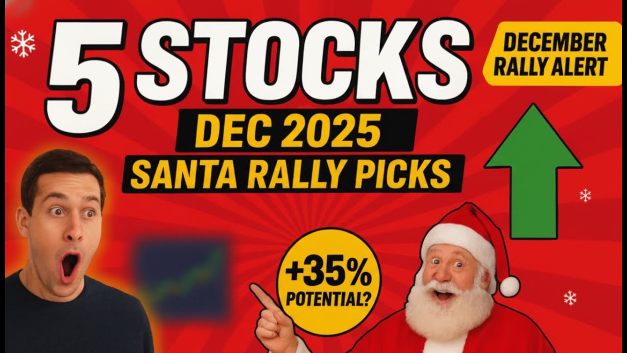 5 ЛУЧШИХ акций для покупки во время ралли Санта-Клауса (вероятность роста 79%!)