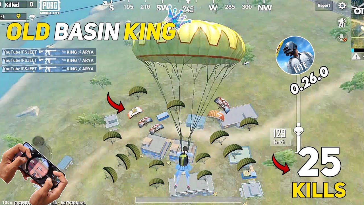 25 KILLS 🔥 ONE OF THE BEST LANDING in OLD BASIN |  SOLO vs SQUAD GAMEPLAY - PUBG LITE BGMI LITE