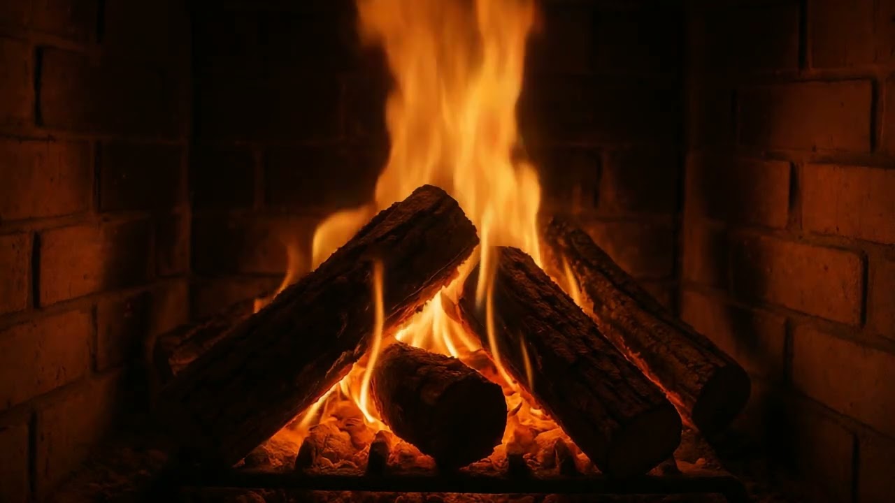 2 Hours of Tranquil Fireplace Ambience | Find Inner Peace | Stress Relief Sounds