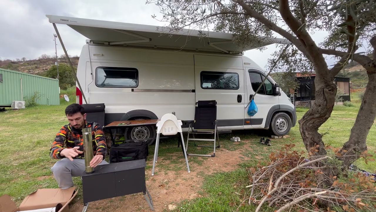BAYRAM TATİLİNDE KARAVAN İLE KAMP l  ANİDEN YAĞMUR BASTIRDI