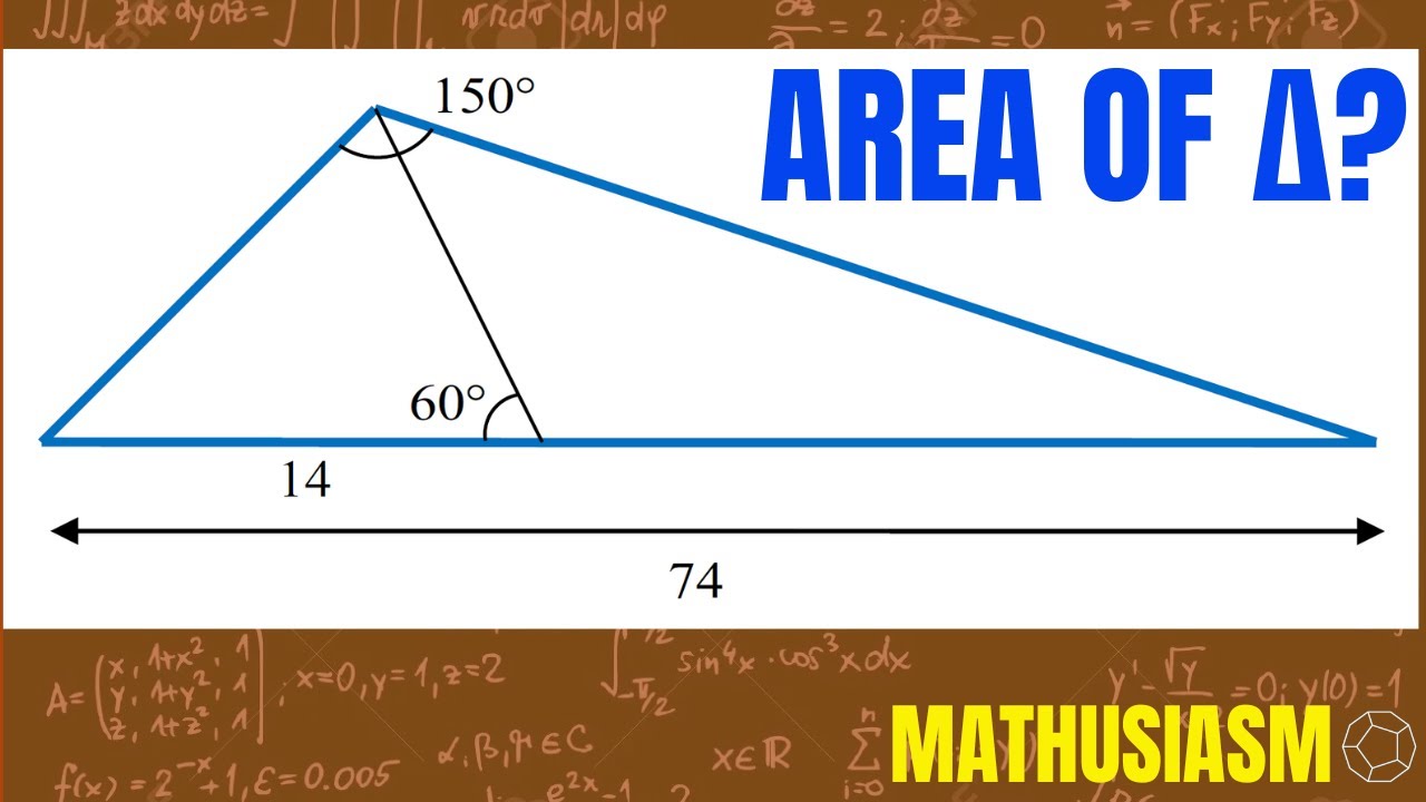 How to solve a MATH OLYMPIAD Area Problem by SIMPLE TOOLS?