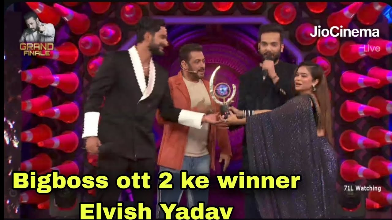 Bigboss ott 2 Ke Winner Bane Elvish Yadav | kisko Trophy de diya ❓