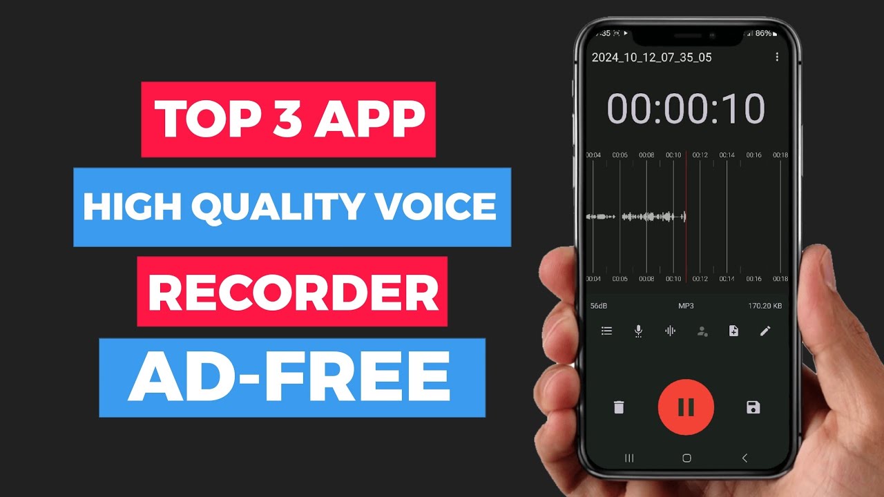 Top 3 High Quality Voice Recorder Apps for Android